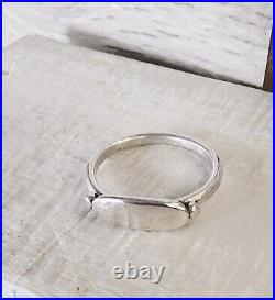 Retired James Avery Sterling Silver Signet Ring, Can Be Engraved NICE! Size 7.5