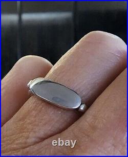 Retired James Avery Sterling Silver Signet Ring, Can Be Engraved NICE! Size 7.5