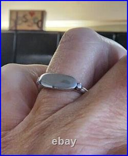 Retired James Avery Sterling Silver Signet Ring, Can Be Engraved NICE! Size 7.5