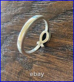 Retired James Avery Sterling Silver Size 8 Fish Ring