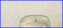 Retired James Avery Sterling Silver Soft Square Ring Size 6.5 Neat, Rare Piece