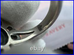 Retired James Avery Sterling Silver Turquoise De Flores Flower Ring Size 6.5