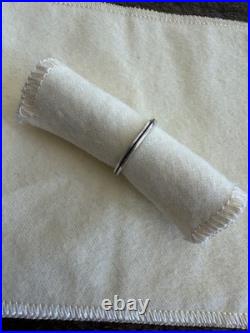 Retired James Avery Sterling Silver Turquoise Stacker Ring Size 5.5