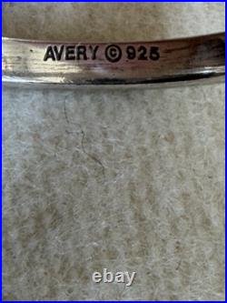 Retired James Avery Sterling Silver Turquoise Stacker Ring Size 5.5