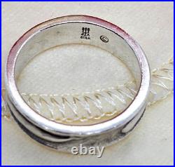 Retired James Avery Sterling Silver Whale Eternity Band Ring SZ 8 With Box Signed
