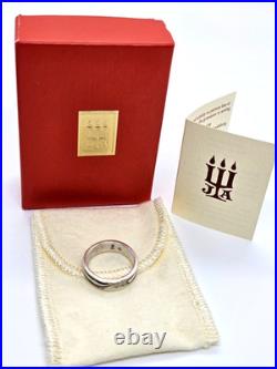 Retired James Avery Sterling Silver Whale Eternity Band Ring SZ 8 With Box Signed
