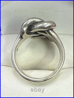 Retired James Avery Sterling Silver Wide, Bold Knot Ring Size 9 3/4