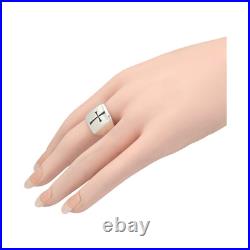 Retired James Avery Sterling Silver Wide Leave Cross Size 10.75 Ring 14.3g #1330 Retired James Avery Sterling Silver Wide Leave Cross Size 10.75 Ring 14.3g #1330