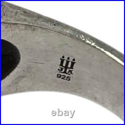 Retired James Avery Sterling Silver Wide Leave Cross Size 10.75 Ring 14.3g #1330