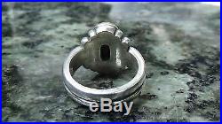 Retired James Avery Sterling Silver and 14kt Gold Knot And Dome Ring Size 5