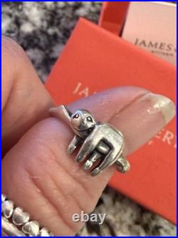 Retired James Avery Sterling Sloth Ring 7.25