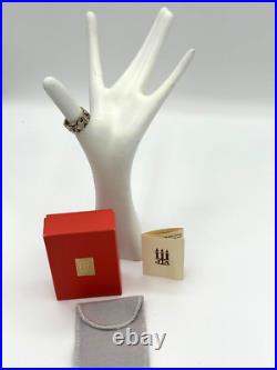 Retired James Avery Sterling Sz 7 La Paloma Dove w Olive Branch Flower Ring withb