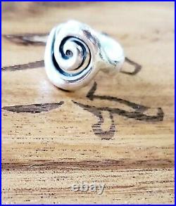 Retired James Avery Swirl Circle Ring Size 7 Vintage Neat Piece
