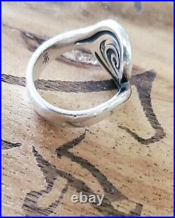 Retired James Avery Swirl Circle Ring Size 7 Vintage Neat Piece