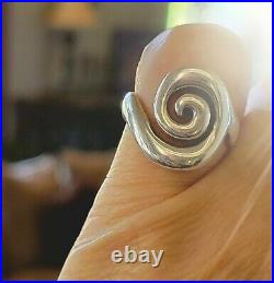 Retired James Avery Swirl Ring Size 6.5 Neat Piece