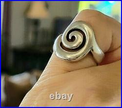 Retired James Avery Swirl Ring Size 6.5 Neat Piece