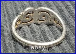 Retired James Avery Swirl Wave Ring Size 11 Sterling Silver