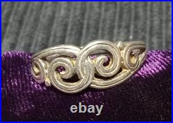 Retired James Avery Swirl Wave Ring Size 11 Sterling Silver