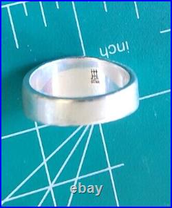 Retired James Avery Tapering Brushed Sterling Silver Size 7 Ring