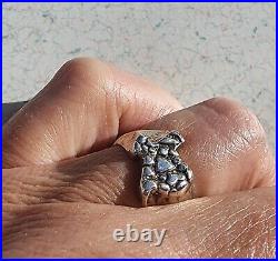 Retired James Avery Texas Textured Nugget Ring Size 7