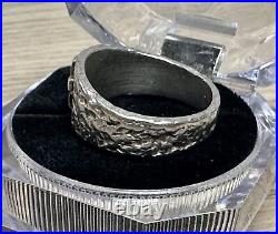 Retired James Avery Textured Cross Ring Sterling Silver. 925 Size 10