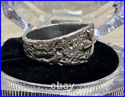 Retired James Avery Textured Cross Ring Sterling Silver. 925 Size 10