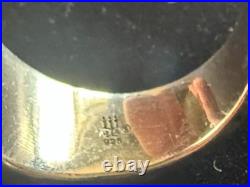 Retired James Avery Textured Hammered Cross Men's ring Sterling Silver Sz 7 3/4