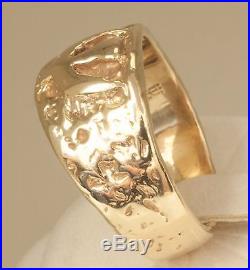 Retired James Avery Textured Raised Descending Dove 14K Gold Ring Size 8