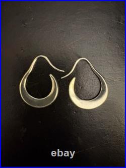 Retired James Avery Thick Hoop Earrings