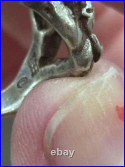 Retired James Avery Three Dogwood Flower Ring in Sterling Silver Size 5