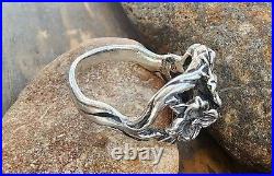 Retired James Avery Triple Dogwood Flower Ring Size 8.5 BEAUTIFUL