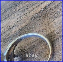 Retired James Avery Triple Flower Ring Size 10.5 Sterling Silver NEAT