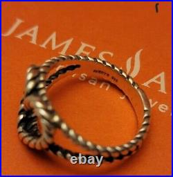 Retired James Avery Twisted Wire Heart Ring Size 6.5 Great Gift