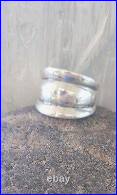 Retired James Avery WIDE Tiered Dome Ring So PRETTY! Size 7.5 with JA Box/Pch