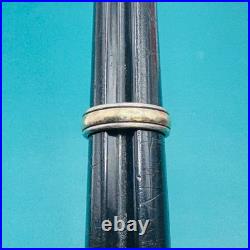 Retired James Avery Wedding Band Ring 14k Gold & Sterling Silver 925 Size 10