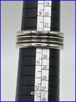 Retired James Avery Wedding Band Segmented Ring 925 Sterling Silver Size 10