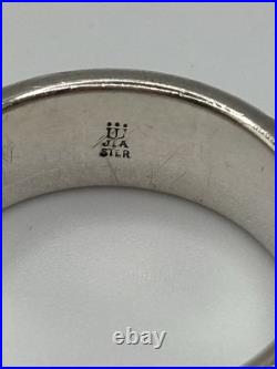 Retired James Avery Wedding Band Segmented Ring 925 Sterling Silver Size 10