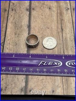 Retired James Avery Wide Fleur De Lis Band Ring Size 7.5-8