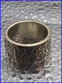 Retired James Avery Wide Fleur De Lis Band/Ring Size 8 Retired James Avery Wide Fleur De Lis Band/Ring Size 8