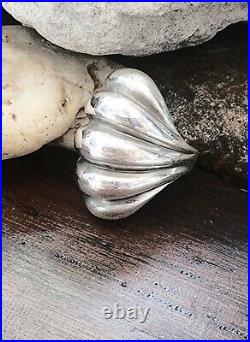 Retired James Avery Wide Scallop Ring Size 6 Heavy 15.06gr