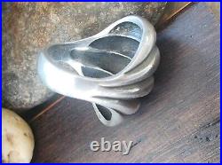 Retired James Avery Wide Scallop Ring Size 6 Heavy 15.06gr