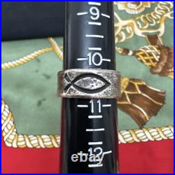 Retired James Avery Wide Textured Fish Ring Size 10.5 EUC