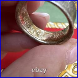 Retired James Avery Wide Textured Fish Ring Size 10.5 EUC