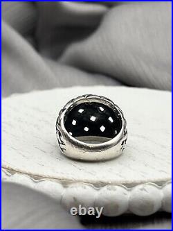 Retired James Avery Wide Woven Dome Ring Sterling Silver Size 6.5 VTG