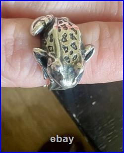 Retired James Avery Wrap-Around Frog Ring, Size 5 1/2, Vintage Retired James Avery Wrap-Around Frog Ring, Size 5 1/2, Vintage