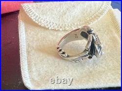 Retired James Avery Wrap-Around Frog Ring, Size 5 1/2, Vintage Retired James Avery Wrap-Around Frog Ring, Size 5 1/2, Vintage