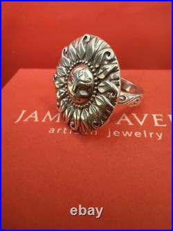 Retired James Avery You Are My Sunshine Ring Size 7.5 Sterling Silver