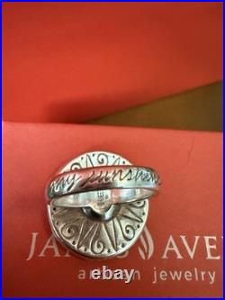 Retired James Avery You Are My Sunshine Ring Size 7.5 Sterling Silver