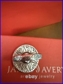 Retired James Avery You Are My Sunshine Ring Size 7.5 Sterling Silver