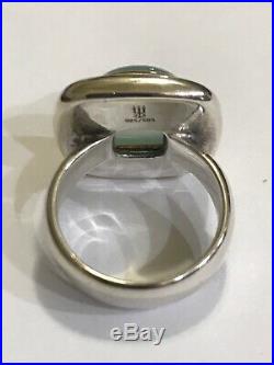 Retired James Avery sterling silver and 14k Gold ring